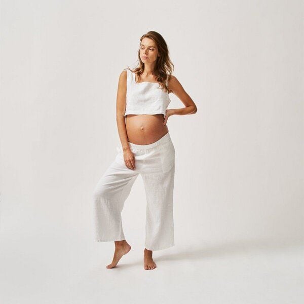 The Mama Set The Linen Crop Top von The Mama Set