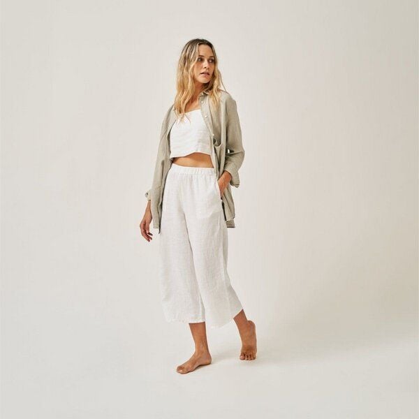 The Mama Set The Oversized Linen Shirt von The Mama Set