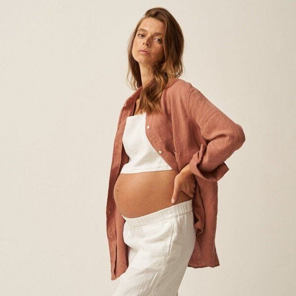 The Mama Set The Oversized Linen Shirt von The Mama Set