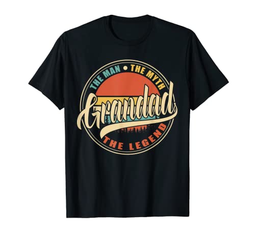 Herren Grandad The Man The Myth The Legend Vintage Vatertag T-Shirt Herren Grandad The Man The Myth The Legend Vintage Vatertag T-Shirt von The Man The Myth The Legend Vintage Retro T-Shirt