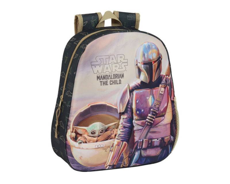 The Mandalorian Kinderrucksack The mandalorian Kinderrucksack 3D The Mandalorian Schwarz Beige 27 x 3 von The Mandalorian