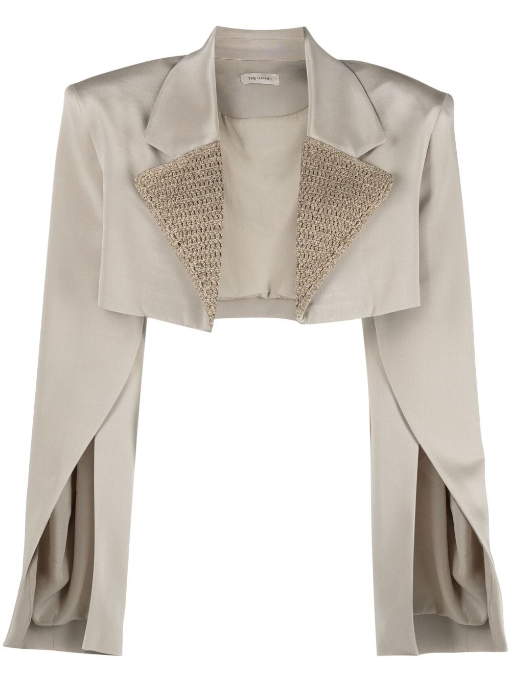 The Mannei Marica Cropped-Blazer - Nude von The Mannei