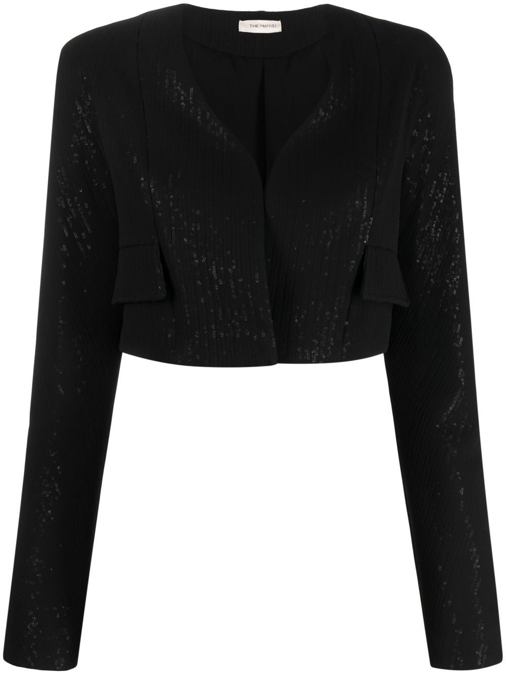 The Mannei Terras Cropped-Blazer - Schwarz von The Mannei