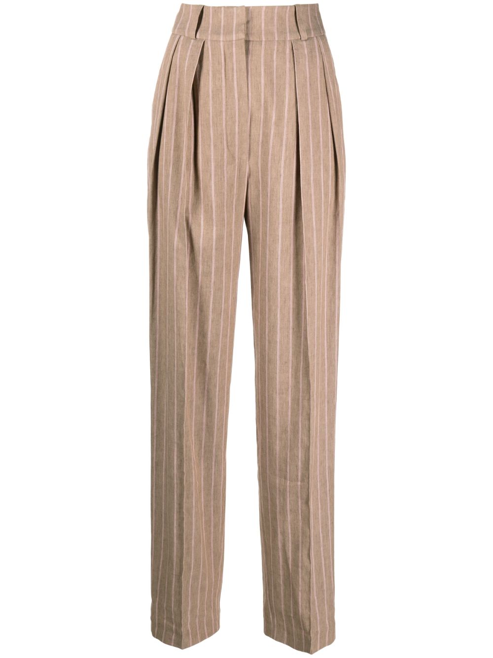 The Mannei Tapered-Hose mit hohem Bund - Nude von The Mannei