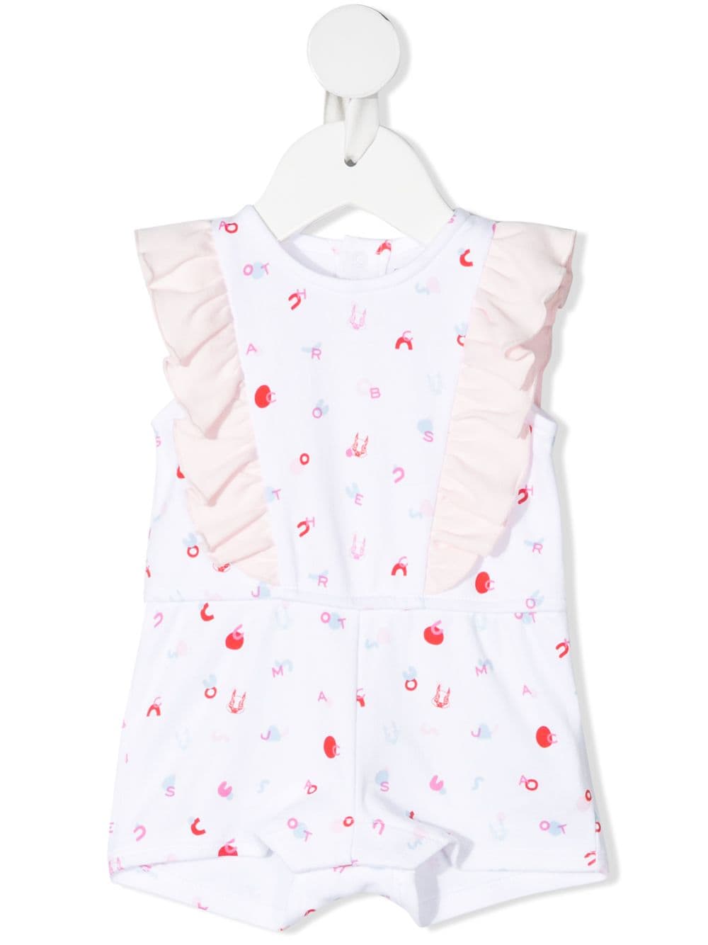 Marc Jacobs Kids Kurzer Strampler mit Buchstaben-Print - Weiß von Marc Jacobs Kids