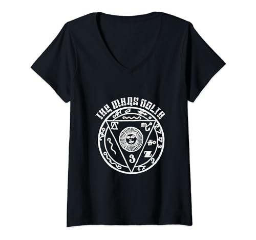 Damen The Mars Volta “Travel Symbol” T-Shirt mit V-Ausschnitt Damen The Mars Volta “Travel Symbol” T-Shirt mit V-Ausschnitt von The Mars Volta