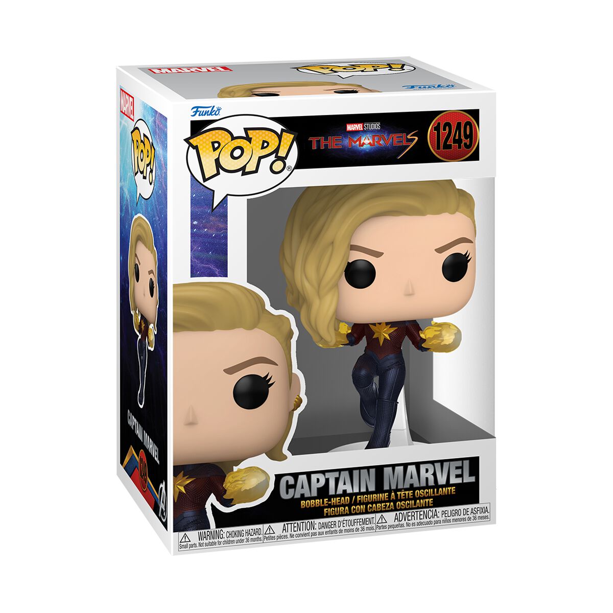 The Marvels - Captain Marvel Vinyl Figur 1249 - Funko Pop! Figur - Funko Shop Deutschland - Lizenzierter Fanartikel von The Marvels