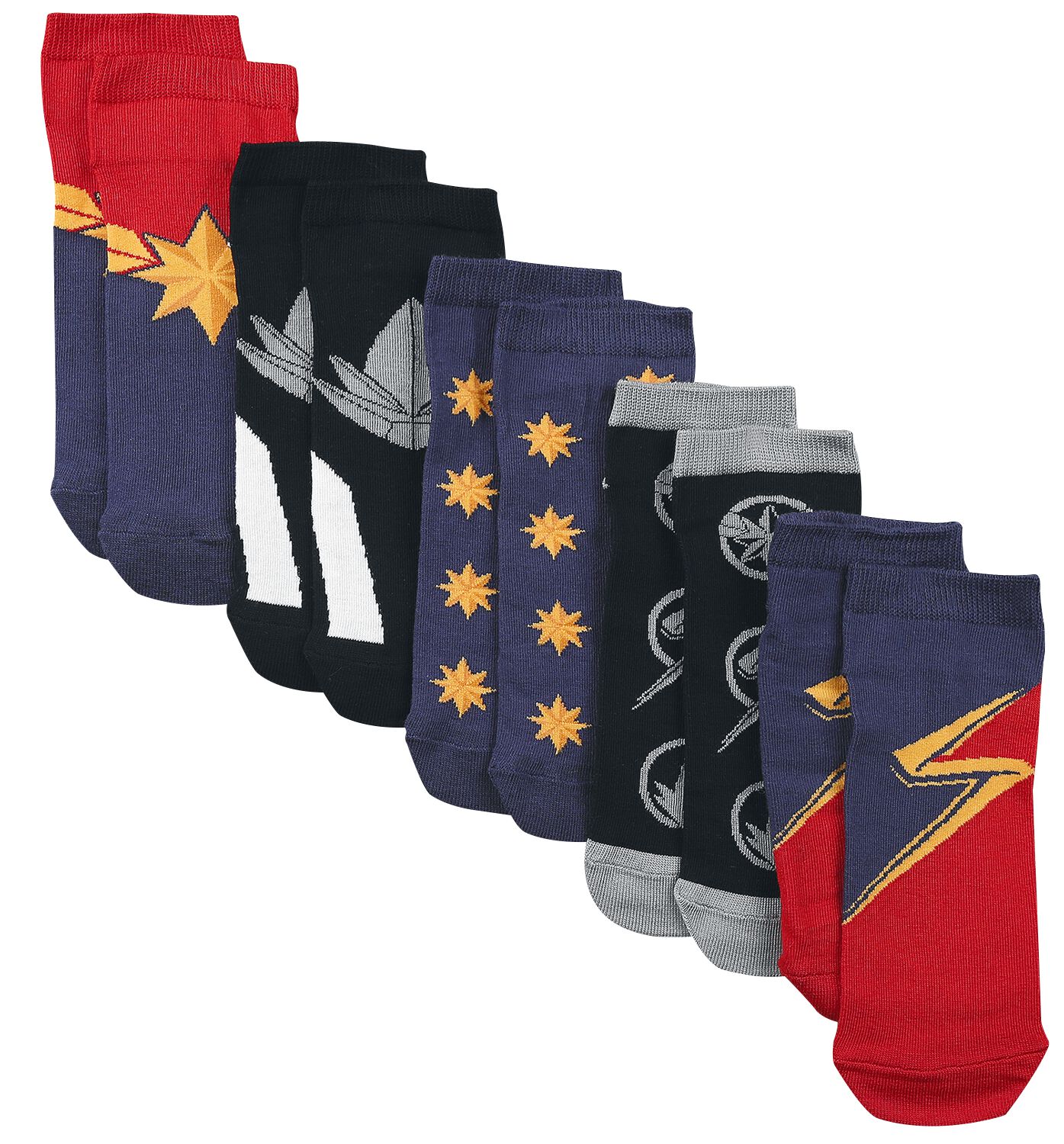 The Marvels - Marvel Socken - EU35-38 bis EU39-42 - für Damen - Größe EU 35-38 - multicolor  - EMP exklusives Merchandise! von The Marvels