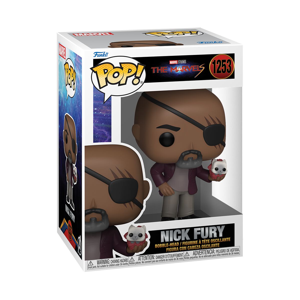 The Marvels Nick Fury Vinyl Figur 1253 Funko Pop! multicolor von The Marvels