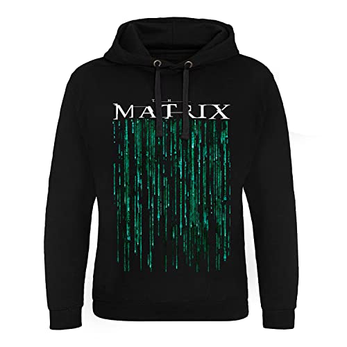 The Matrix Offizielles Lizenzprodukt Epic Kapuzenpullover (Schwarz), Medium von The Matrix