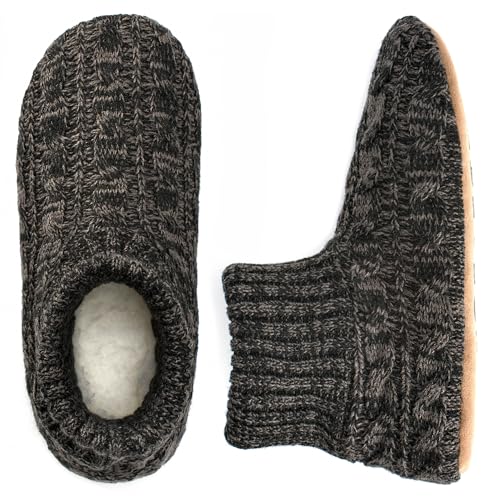 The Metluks Warme Herren-Slipper-Socken mit Griffen, flauschige Indoor-Hausschuhe, rutschfest, Sherpa-Futter, gemütliche Winterhausschuhe für Herren, Vater, Ehemann, Opa, Freund The Metluks Warme Herren-Slipper-Socken mit Griffen, flauschige Indoor-Hausschuhe, rutschfest, Sherpa-Futter, gemütliche Winterhausschuhe für Herren, Vater, Ehemann, Opa, Freund von The Metluks