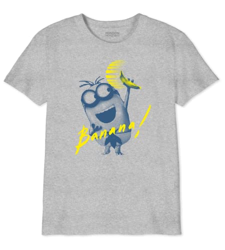 Minions Jungen Boutmints025 T-Shirt, Grau meliert, 10 Jahre von Minions