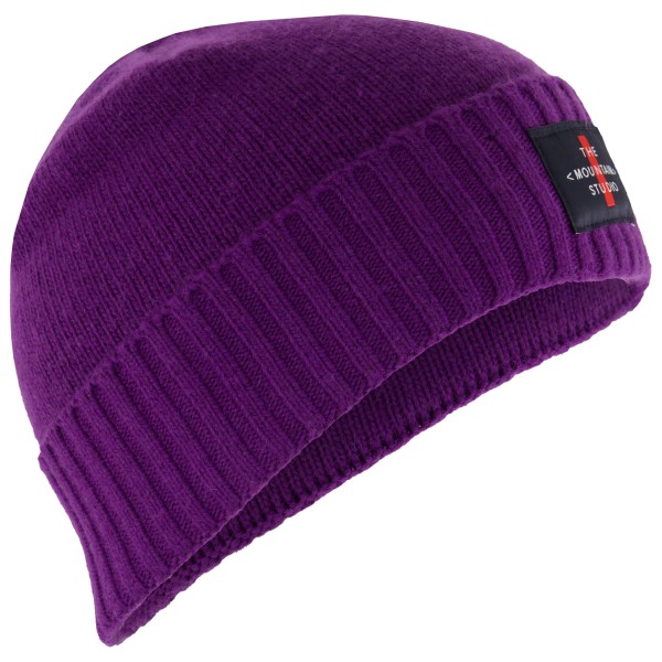 The Mountain Studio - Cashmere Mix Cross Logo Beanie - Mütze Gr One Size lila von The Mountain Studio