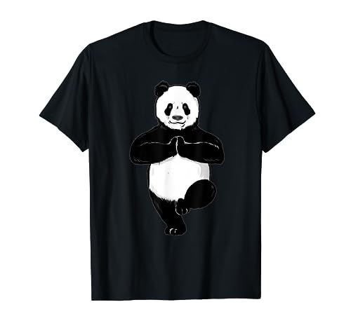 Lustige spirituelle Yoga Panda Kinder Erwachsene T-Shirt von The Mountain