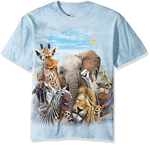 The Mountain Afrikanisches Selfie-T-Shirt für Herren, blau, Mittel von The Mountain