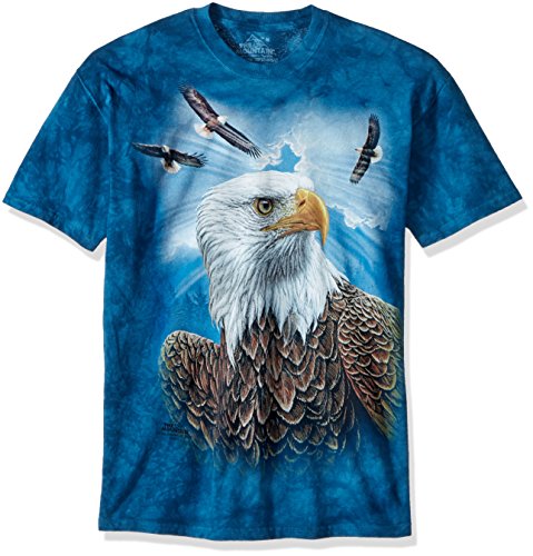 The Mountain Guardian Adler T-Shirt, blau, Klein von The Mountain