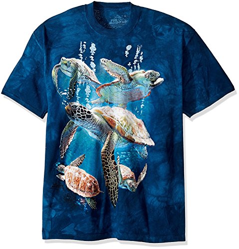 The Mountain Herren Familie Sea Turtle T-Shirt, blau, 3X-Groß von The Mountain