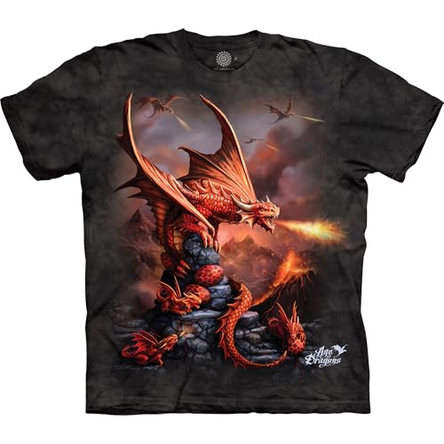 The Mountain Herren Fire Dragon T-Shirt, grau, 3X-Groß von The Mountain