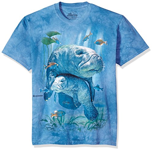 The Mountain Herren Manatees Collage T-Shirt, blau, X-Groß von The Mountain