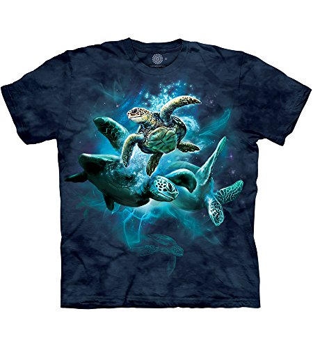 The Mountain Herren T-Shirt Sea Turtle Collage, blau, Mittel von The Mountain