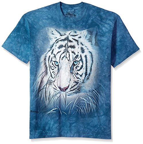 The Mountain Herren Thoughtful White Tiger T-Shirt, blau, Groß von The Mountain