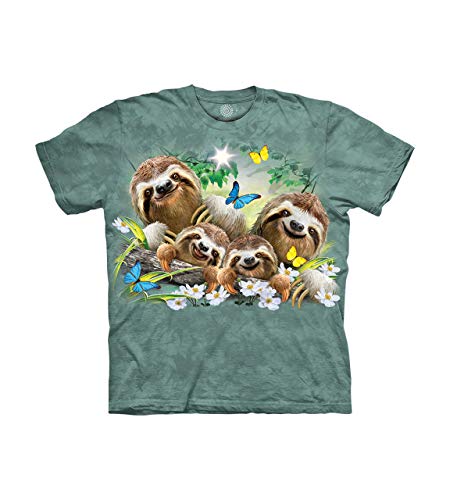 The Mountain Kids T-Shirt Sloth Family Selfie Kids Large von The Mountain