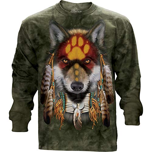 The Mountain Longsleeve Native Wolf Spirit XX-Large von The Mountain