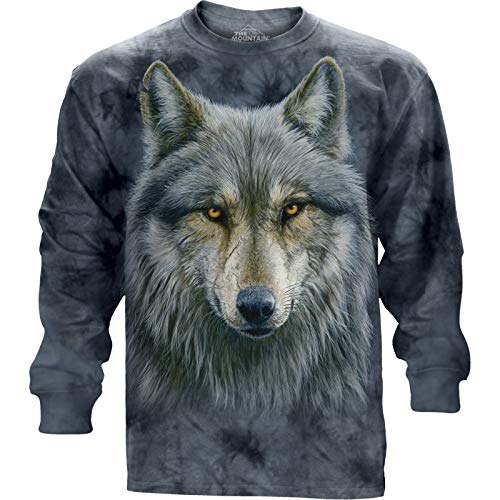 The Mountain Longsleeve Warrior Wolf Small von The Mountain