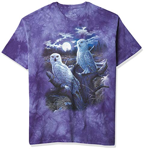 The Mountain Schnee Eulen, Unisex-Erwachsene Herren, 10 Kittens Adult T-Shirt, Purple, 2XL, Blau/Lila, X-Large von The Mountain