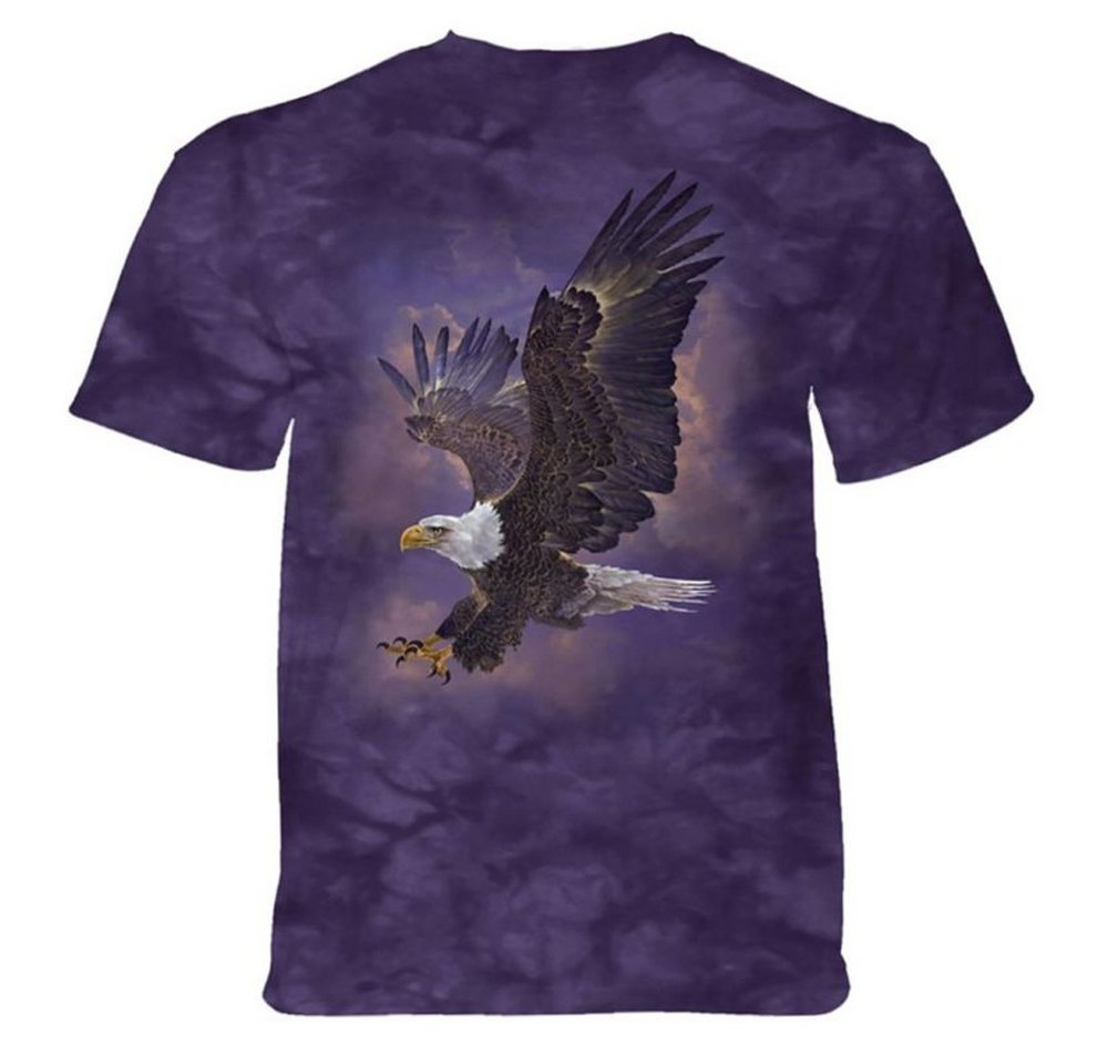 The Mountain T-Shirt Eagle Violet Sky von The Mountain