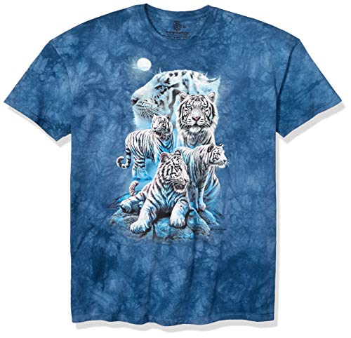 The Mountain Unisex-Erwachsene Night Tiger Collage T-Shirt, blau, X-Large von The Mountain