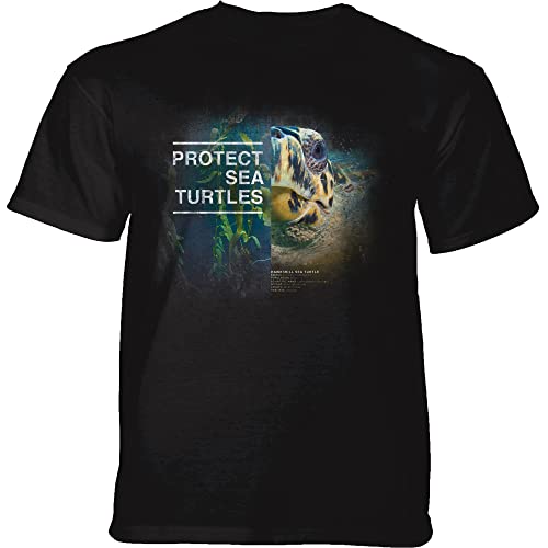 The Mountain T-Shirt Protect Turtle Black X-Large von The Mountain