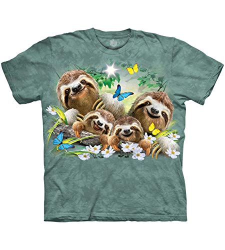 The Mountain T-Shirt Sloth Family Selfie Large von The Mountain