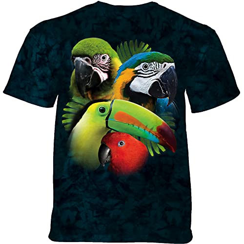 The Mountain T-Shirt Tropical Bird Collage Small von The Mountain