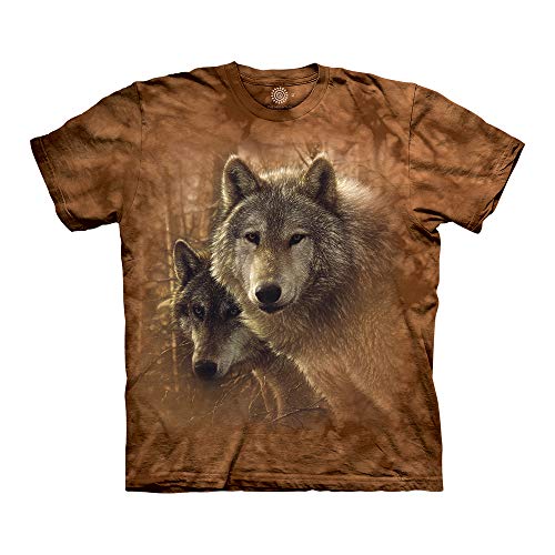 The Mountain T-Shirt Woodland Companions Wolves Large von The Mountain