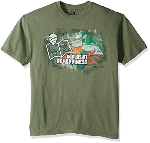 The Mountain Unisex-Erwachsene Pursuit of Hoppiness T-Shirt, grün, XXX-Large von The Mountain