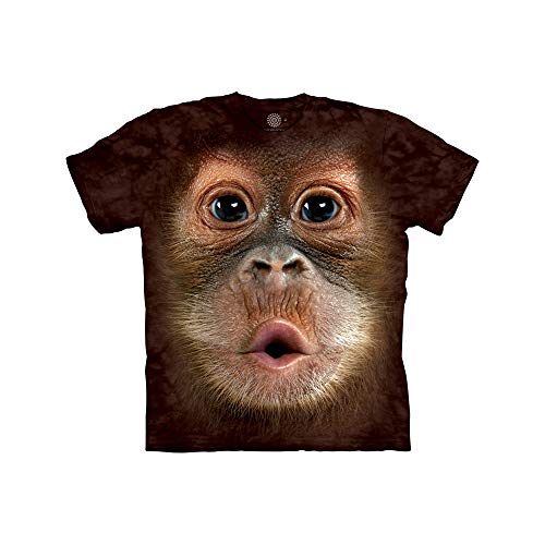 The Mountain Unisex Kinder Gr. L Orang Utan Baby Gesicht T Shirt von The Mountain