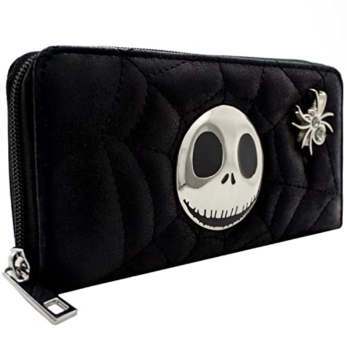The Nightmare Before Christmas Gestepptes Spinnennetz Schwarz Portemonnaie Geldbörse von The Nightmare Before Christmas