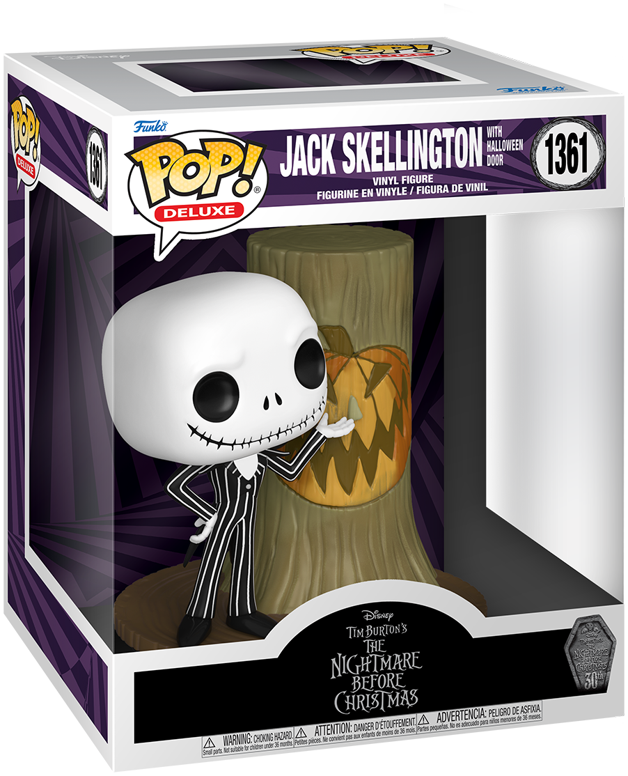 The Nightmare Before Christmas - 30th Anniversary - Jack with Halloween Door (Pop! Deluxe) Vinyl Figur 1361 - Funko Pop! Figur - multicolor von The Nightmare Before Christmas
