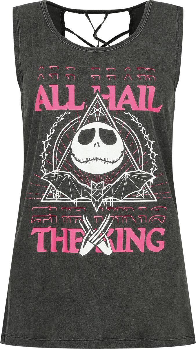 The Nightmare Before Christmas All Hail The Pumpkin King Top dunkelgrau in S von The Nightmare Before Christmas