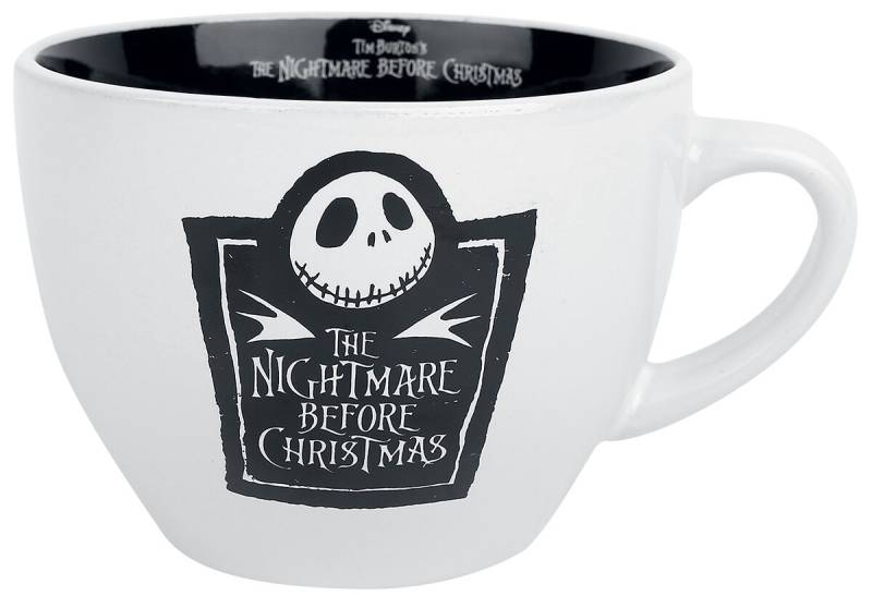 The Nightmare Before Christmas Cappuccino Tasse Tasse schwarz weiß von The Nightmare Before Christmas