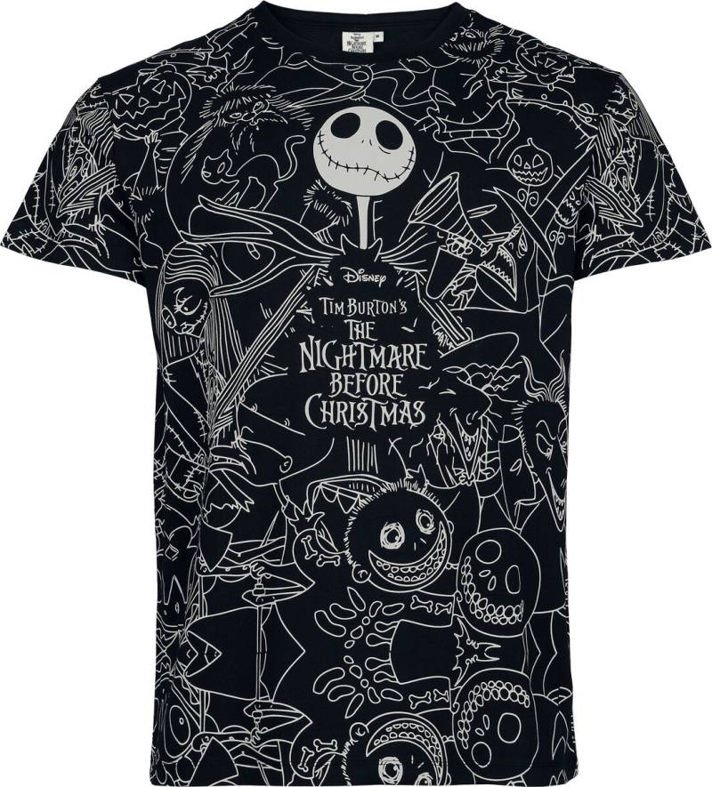 The Nightmare Before Christmas Characters T-Shirt schwarz in 3XL von The Nightmare Before Christmas