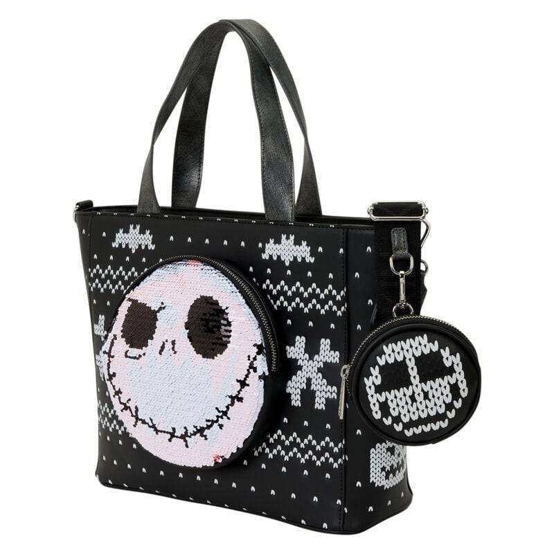 The Nightmare Before Christmas - Disney Handtasche - Loungefly - Jack - schwarz/weiß  - Lizenzierter Fanartikel von The Nightmare Before Christmas