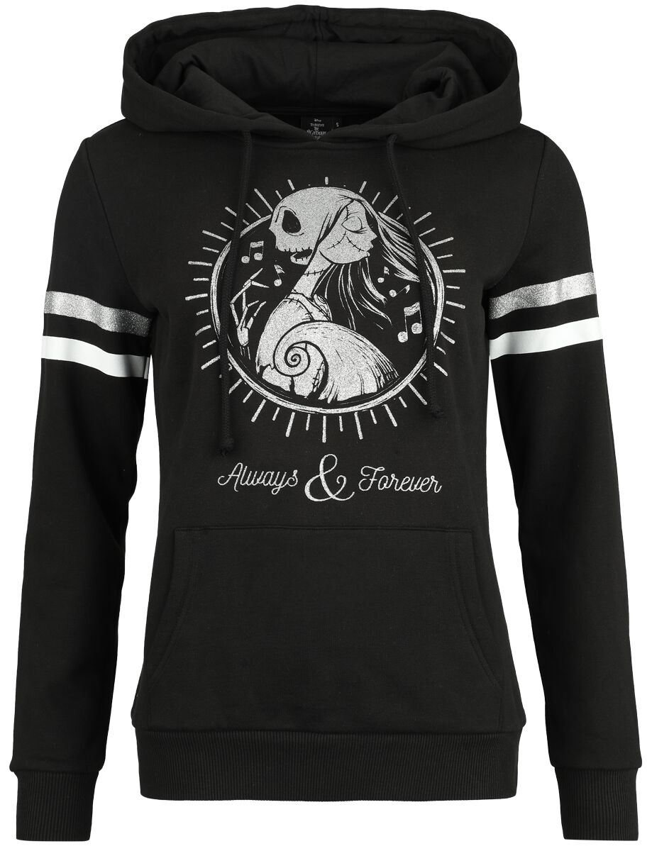 The Nightmare Before Christmas - Disney Kapuzenpullover - Always & Forever - S bis XL - für Damen - Größe M - schwarz  - EMP exklusives Merchandise! von The Nightmare Before Christmas