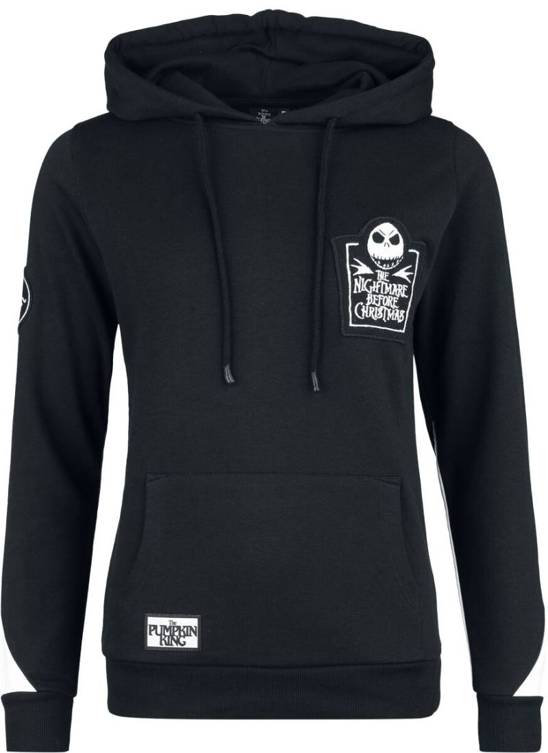 The Nightmare Before Christmas - Disney Kapuzenpullover - Here Comes Jack - S bis XXL - für Damen - Größe M - schwarz/weiß  - EMP exklusives von The Nightmare Before Christmas