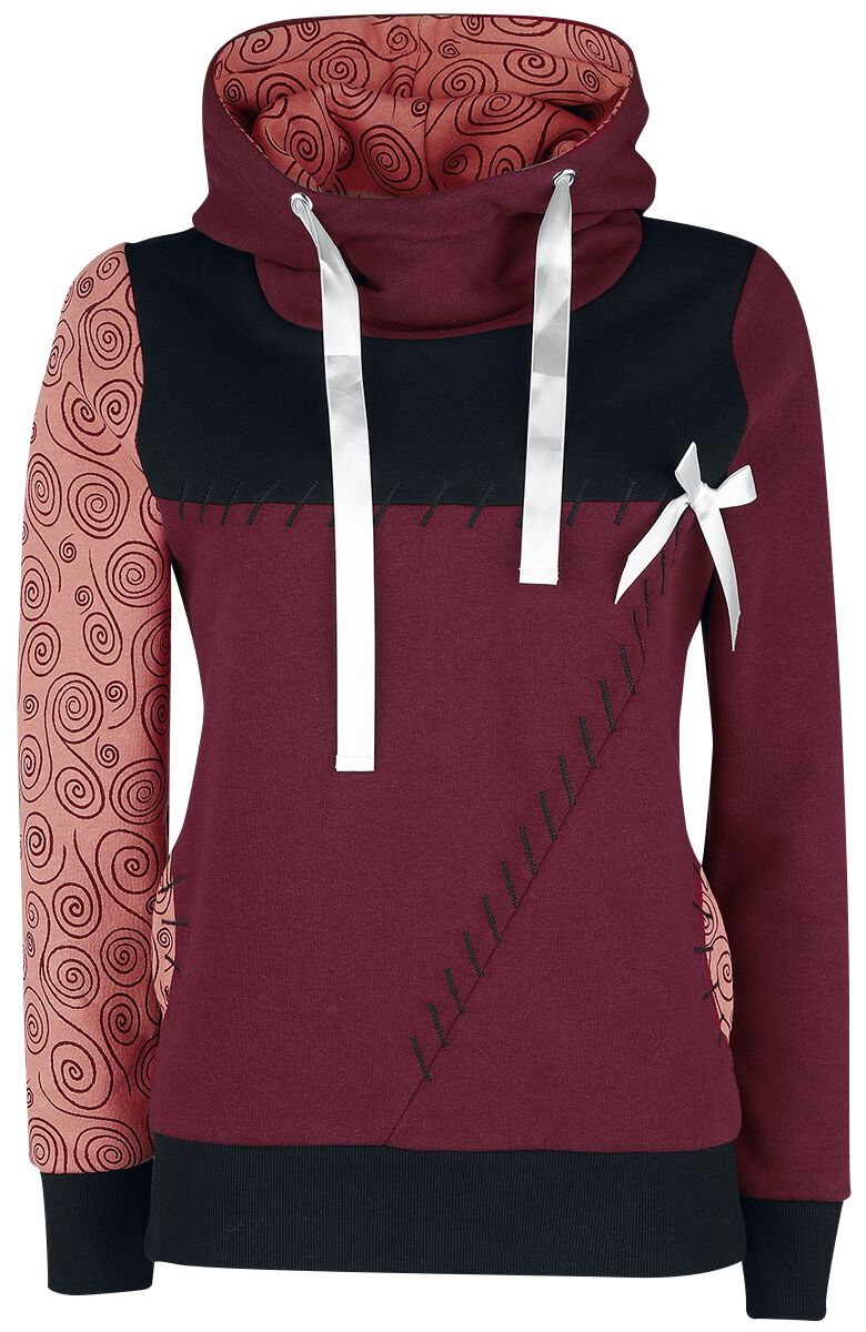 The Nightmare Before Christmas - Disney Kapuzenpullover - Sally - S bis XXL - für Damen - Größe S - schwarz/rot/rosa  - EMP exklusives Merchandise! von The Nightmare Before Christmas