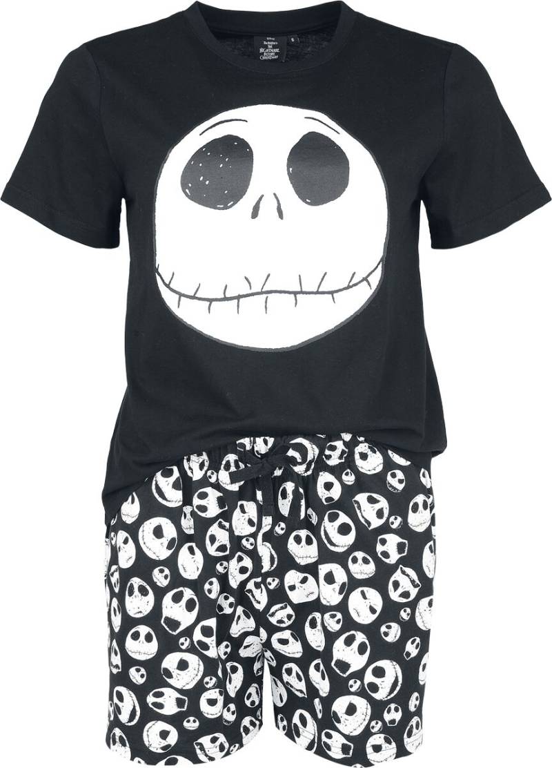 The Nightmare Before Christmas - Disney Schlafanzug - Jack - S bis 3XL - für Damen - Größe XL - schwarz  - Lizenzierter Fanartikel von The Nightmare Before Christmas