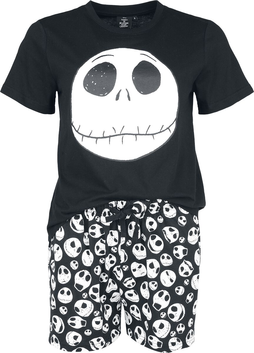The Nightmare Before Christmas - Disney Schlafanzug - Jack - S bis 3XL - für Damen - Größe XXL - schwarz  - Lizenzierter Fanartikel von The Nightmare Before Christmas