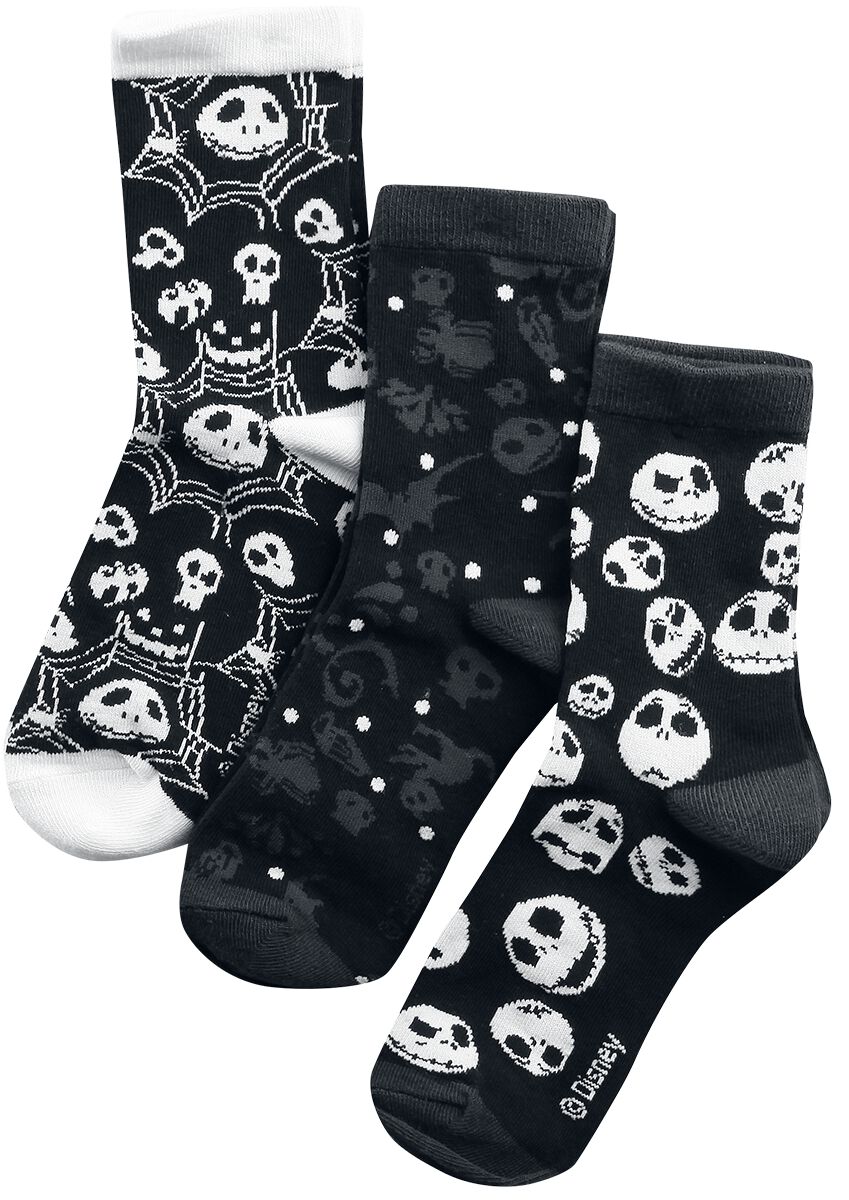 The Nightmare Before Christmas - Disney Socken - Skulls And Cobwebs - EU35-38 bis EU39-42 - für Damen - Größe EU 35-38 - multicolor  - EMP exklusives von The Nightmare Before Christmas