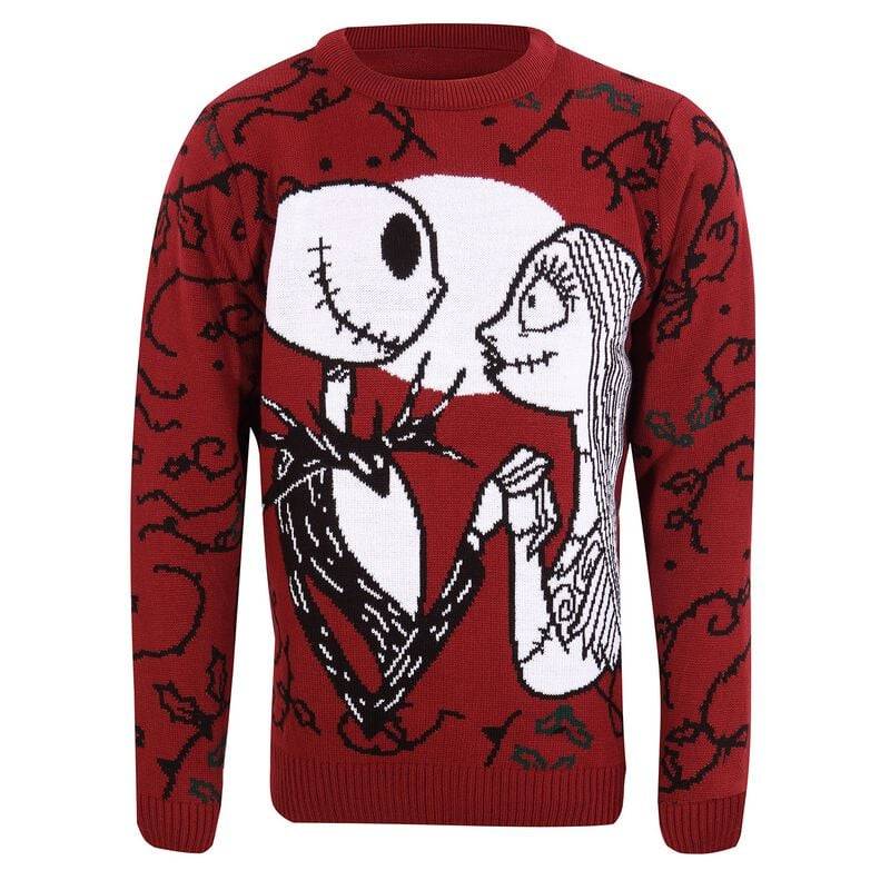 The Nightmare Before Christmas - Disney Weihnachtspullover - Jack and Sally - S bis XXL - für Männer - Größe XL - multicolor  - Lizenzierter von The Nightmare Before Christmas